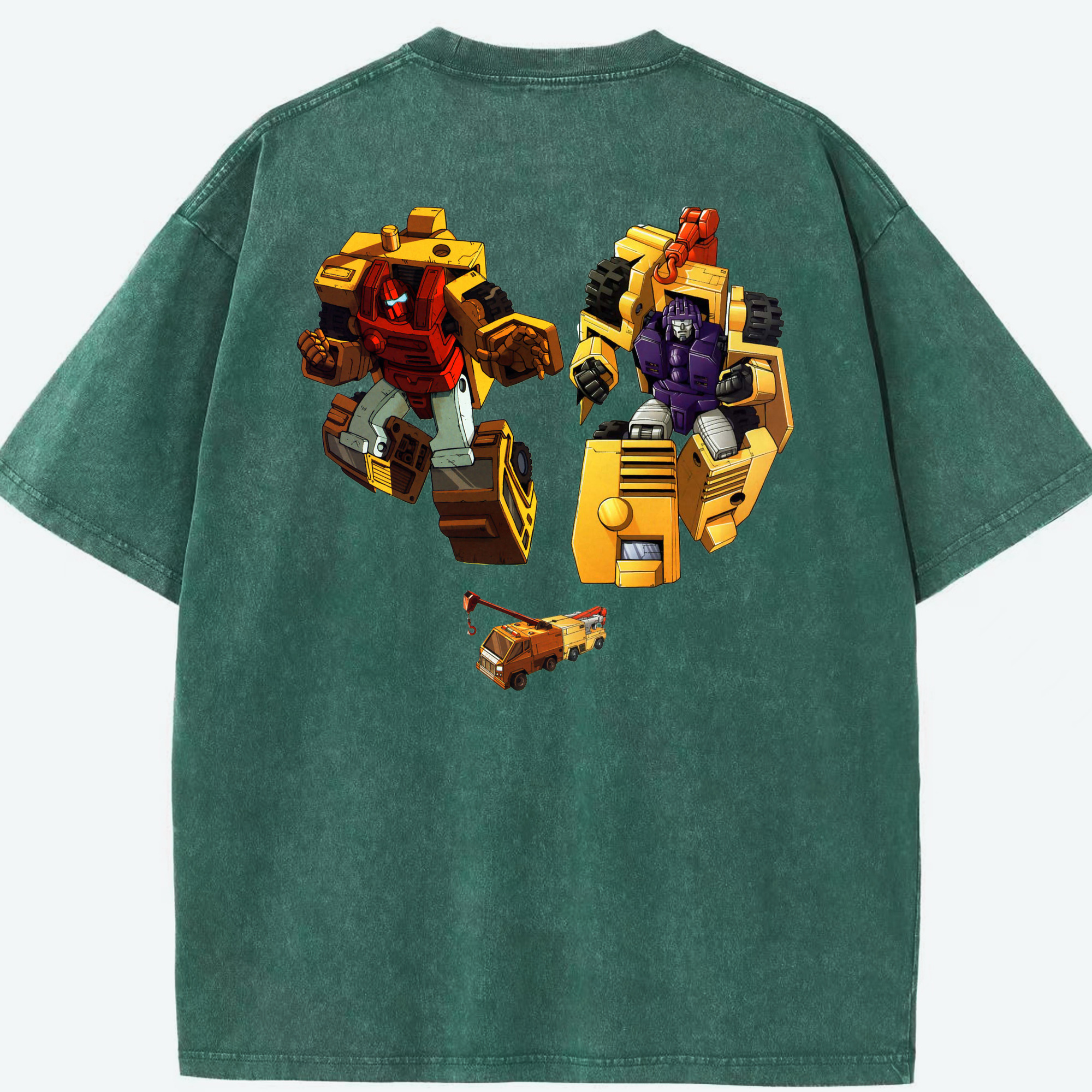 （画像用）  綿100% ヴィンテージ風 半袖Tシャツ（背面プリント）